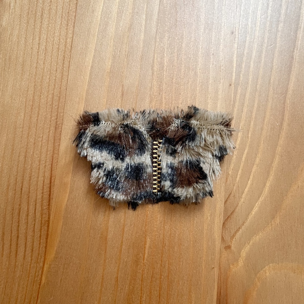 ファーコート ヒョウ柄 ぬい服