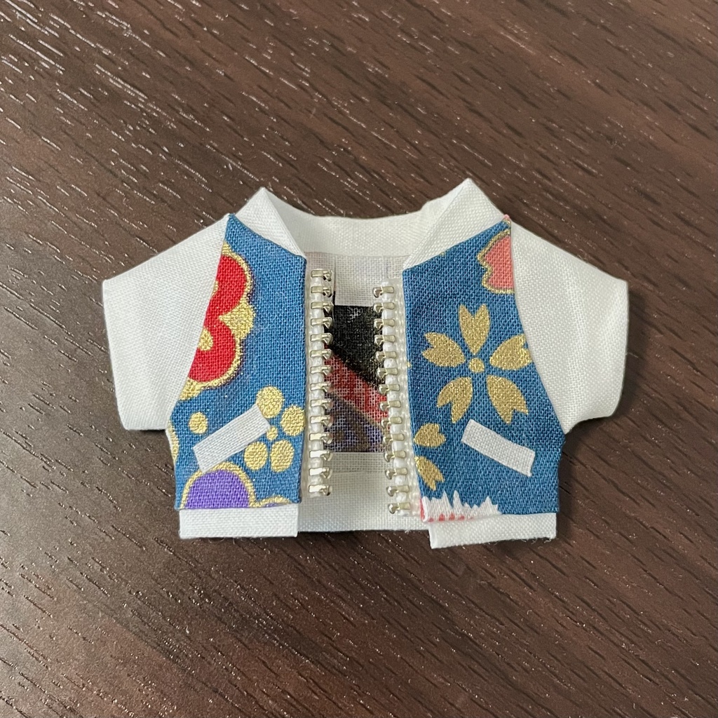 スカジャン風ジャケット(青) ぬい服