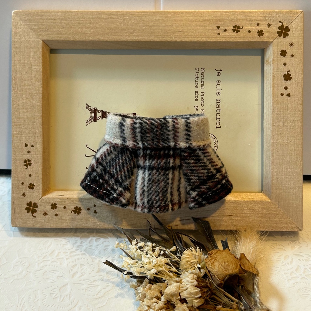 10センチぬいさんチェックコート