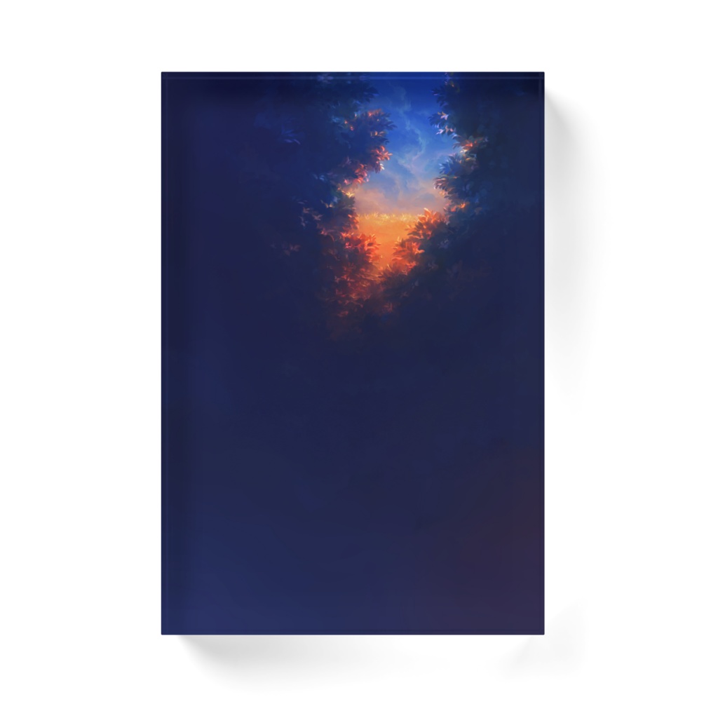 「夕焼けの息」アクリルブロック