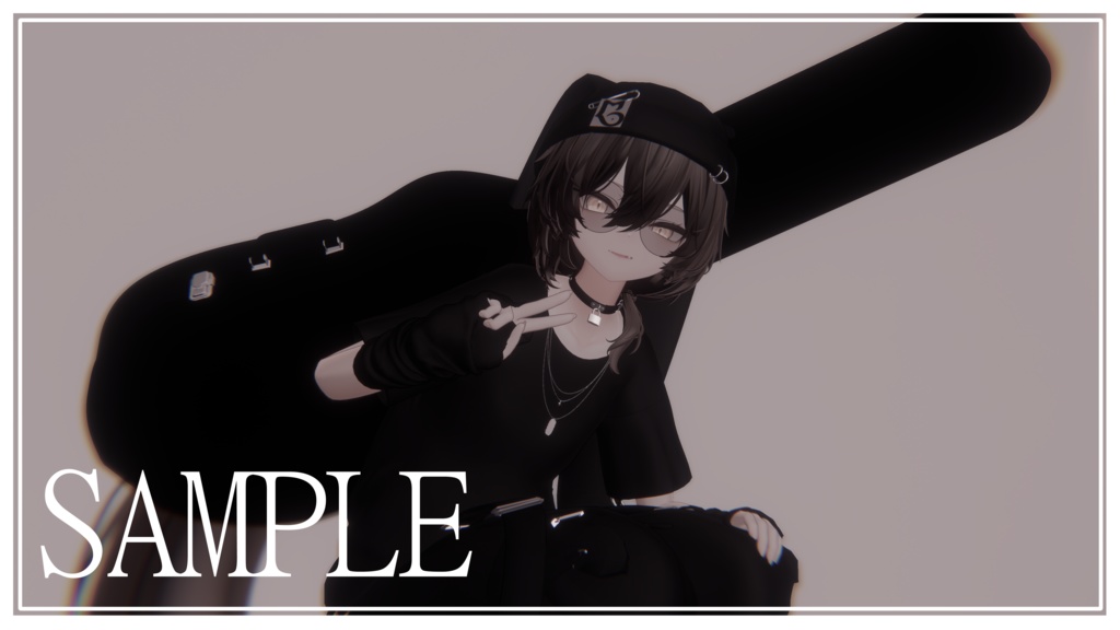 【オリジナル3Dモデル】『シンプルギターケース』【VRChat】