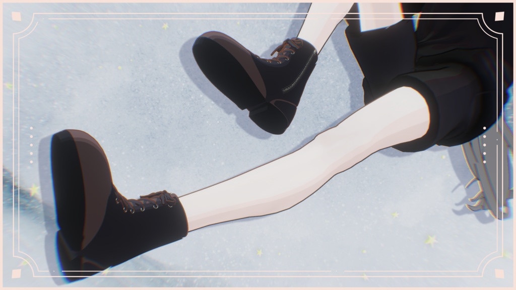 【オリジナル3Dモデル】『シンプルブーツ』【VRChat】