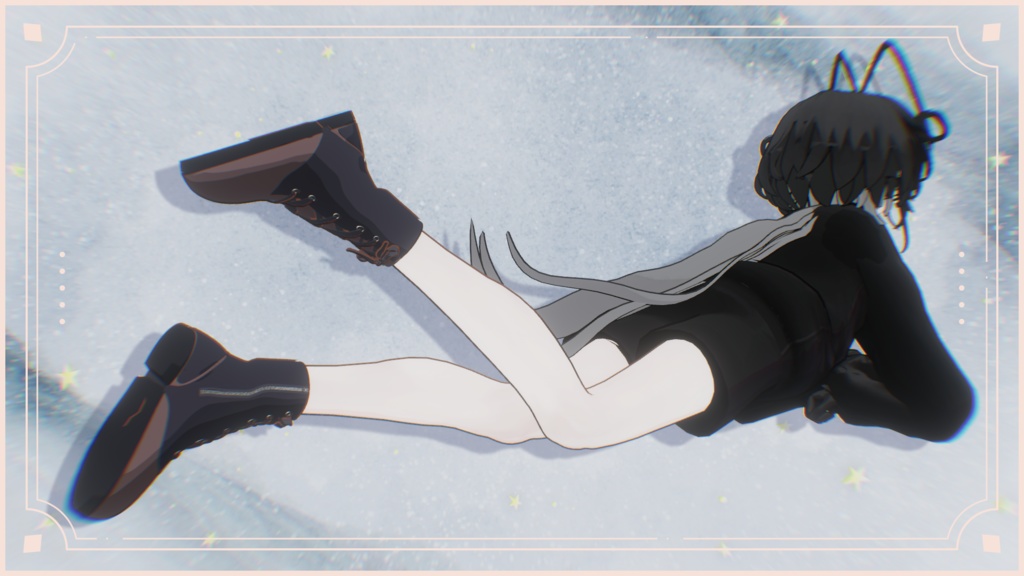 【オリジナル3Dモデル】『シンプルブーツ』【VRChat】