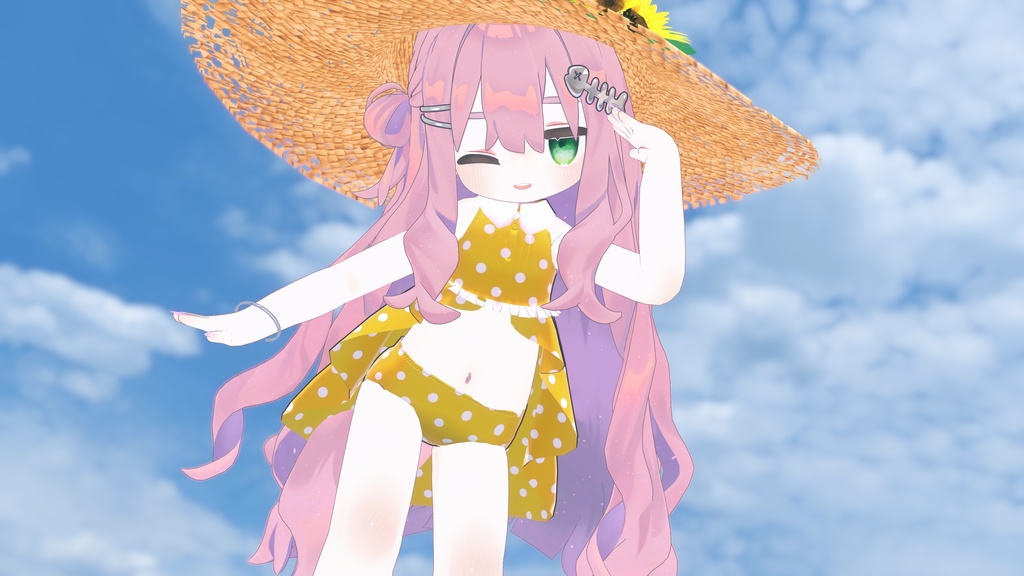 【みみのこ・まめふれんず対応】フィッシュテールみずぎ