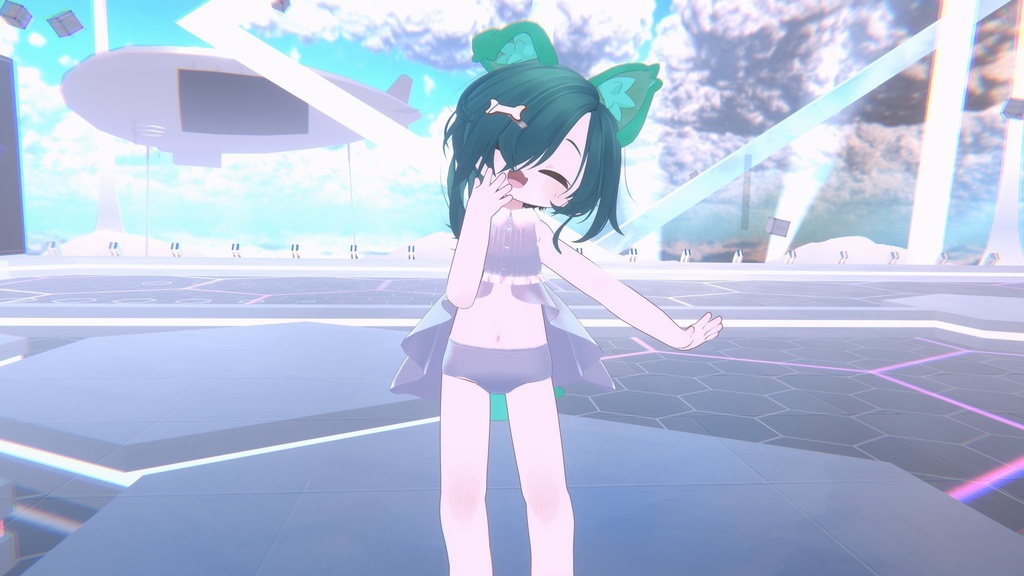 【みみのこ・まめふれんず対応】フィッシュテールみずぎ