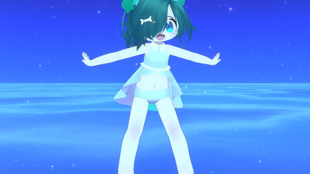 【みみのこ・まめふれんず対応】フィッシュテールみずぎ