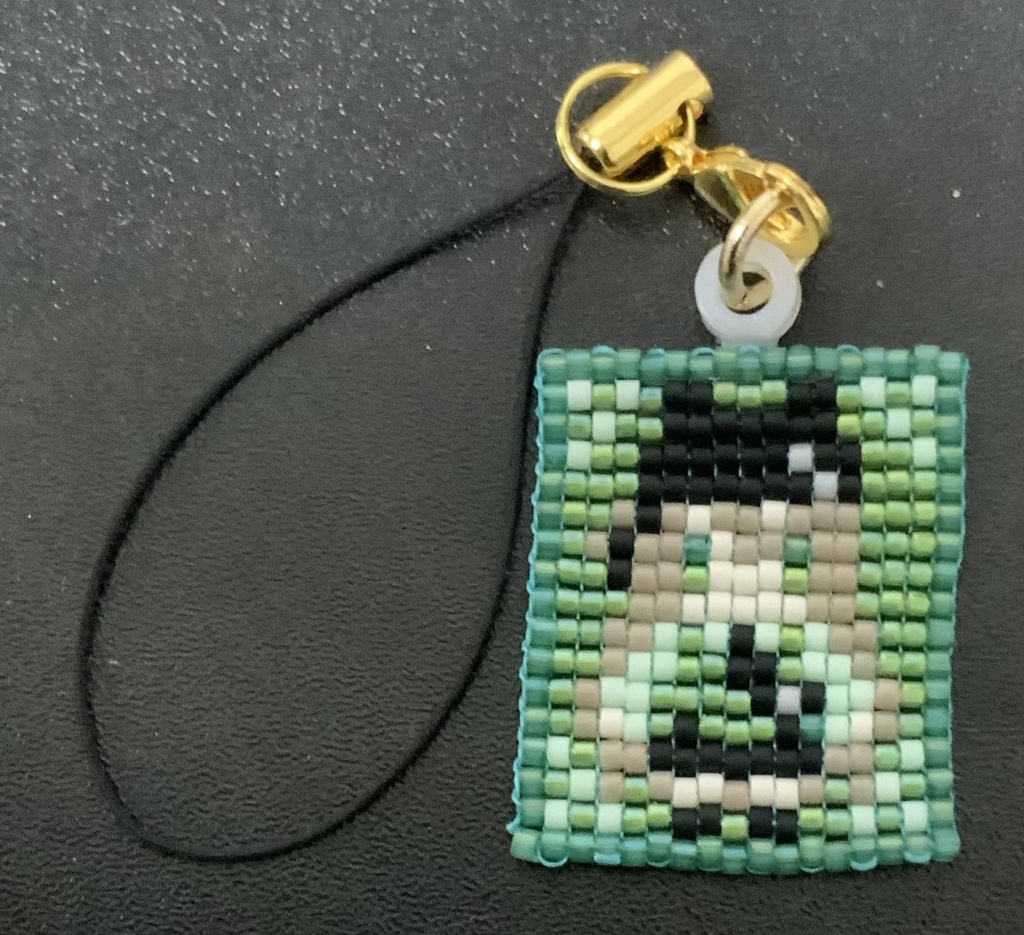 てづくりビーズ織りストラップ