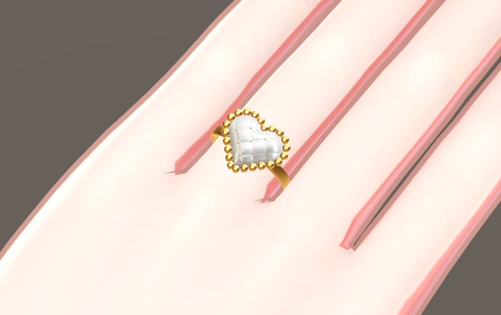 リアルアバターとおそろい!ハートアクセ