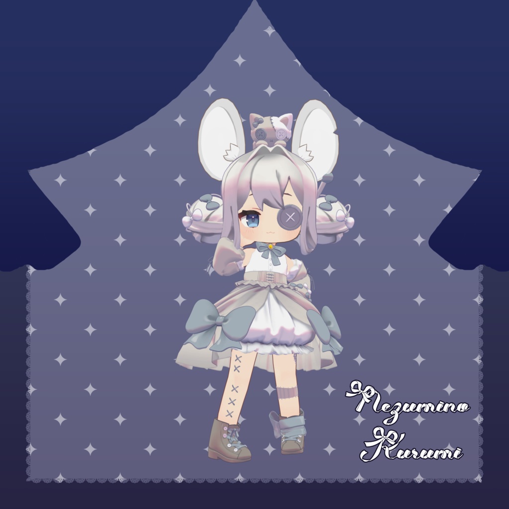 ころぬいおだんごヘア【キプフェル・みみのこ・コロネ・ネメシス(エルシオン)・ねずみのくるみ対応】