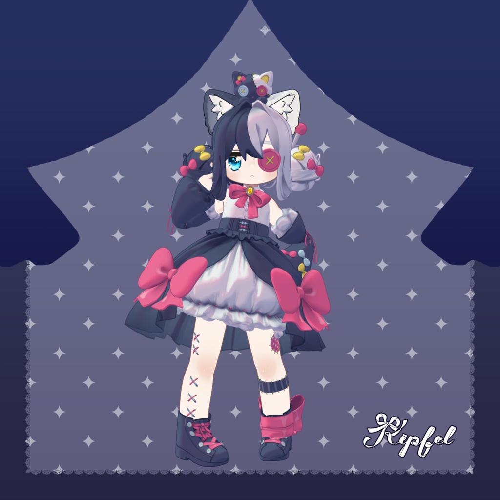 ころぬいおだんごヘア【キプフェル・みみのこ・コロネ・ネメシス(エルシオン)・ねずみのくるみ対応】