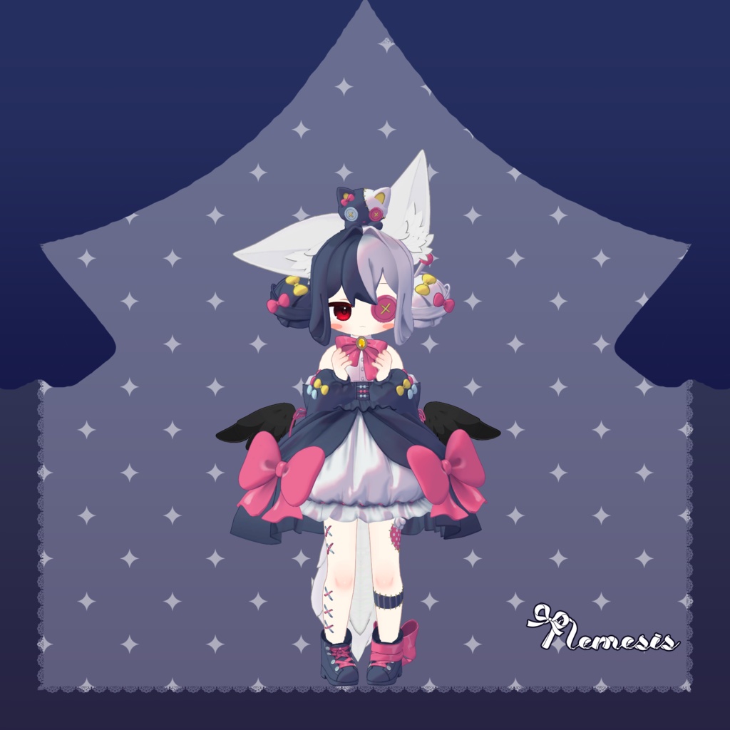 ころぬいおだんごヘア【キプフェル・みみのこ・コロネ・ネメシス(エルシオン)・ねずみのくるみ対応】