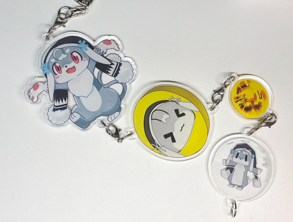 クソでっけぇプッシャーゲーム 4連アクリルキーホルダー