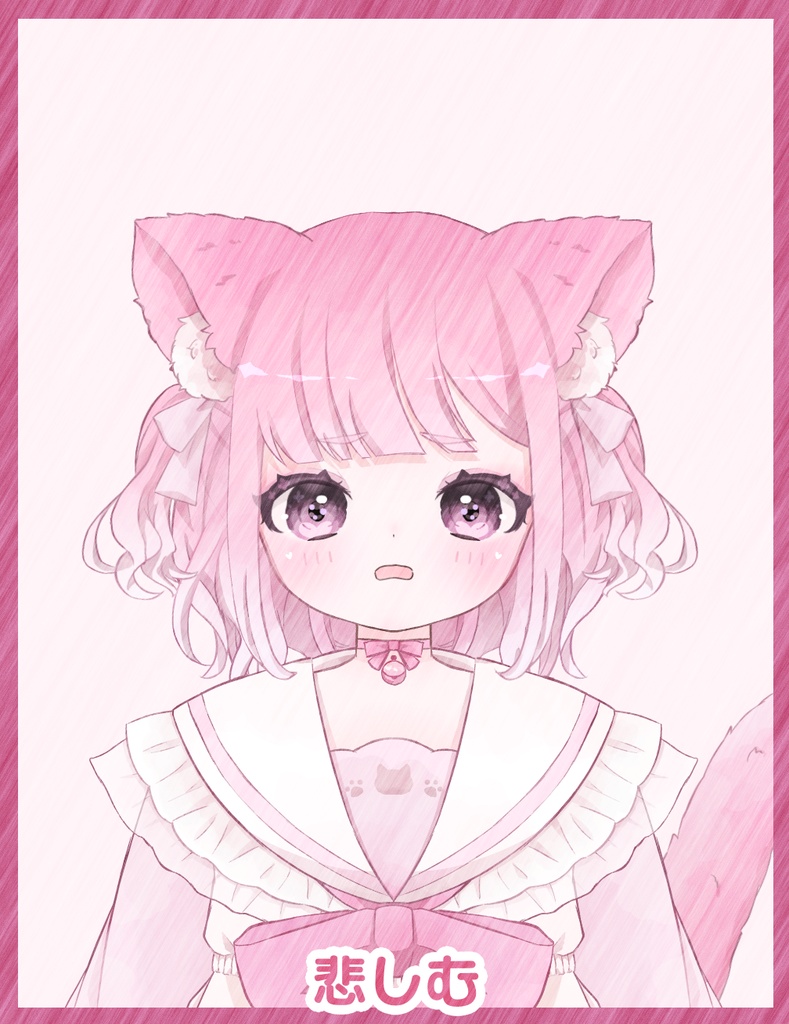 【VTuber汎用モデル】ねこ耳魔女っ娘【Live2D】