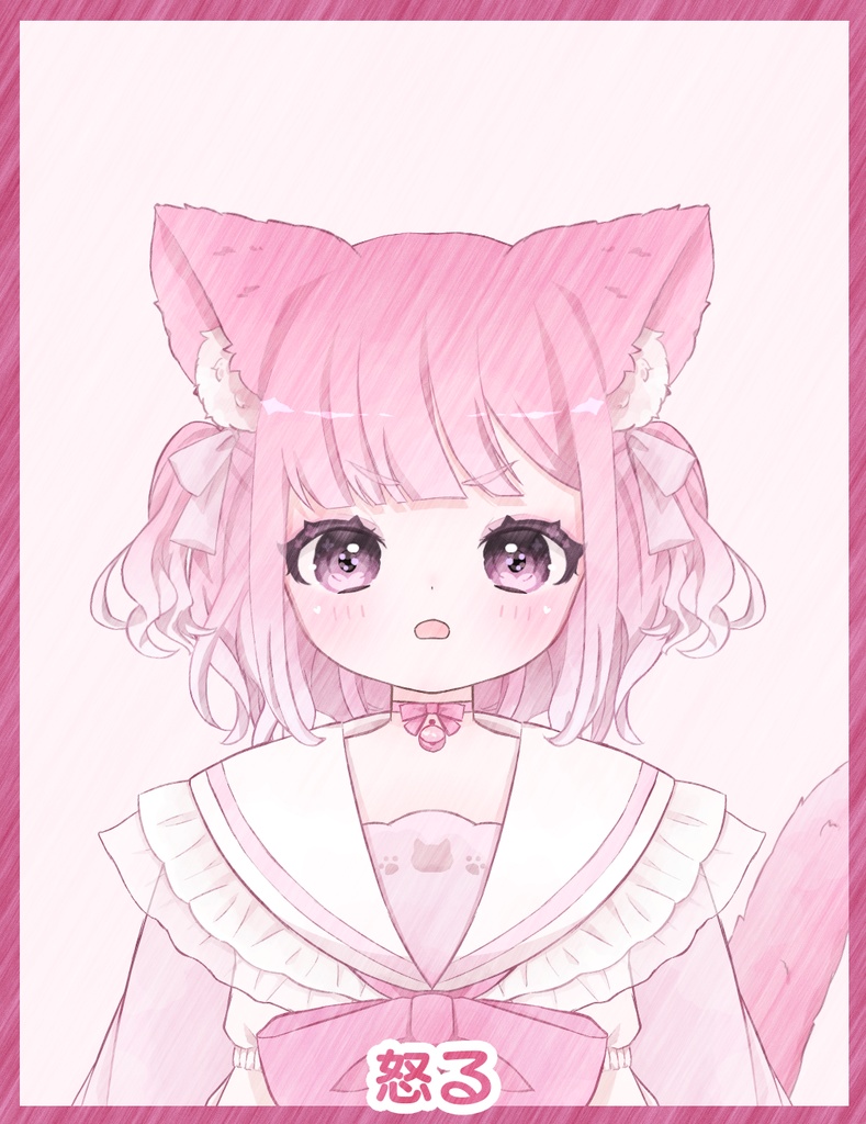 【VTuber汎用モデル】ねこ耳魔女っ娘【Live2D】