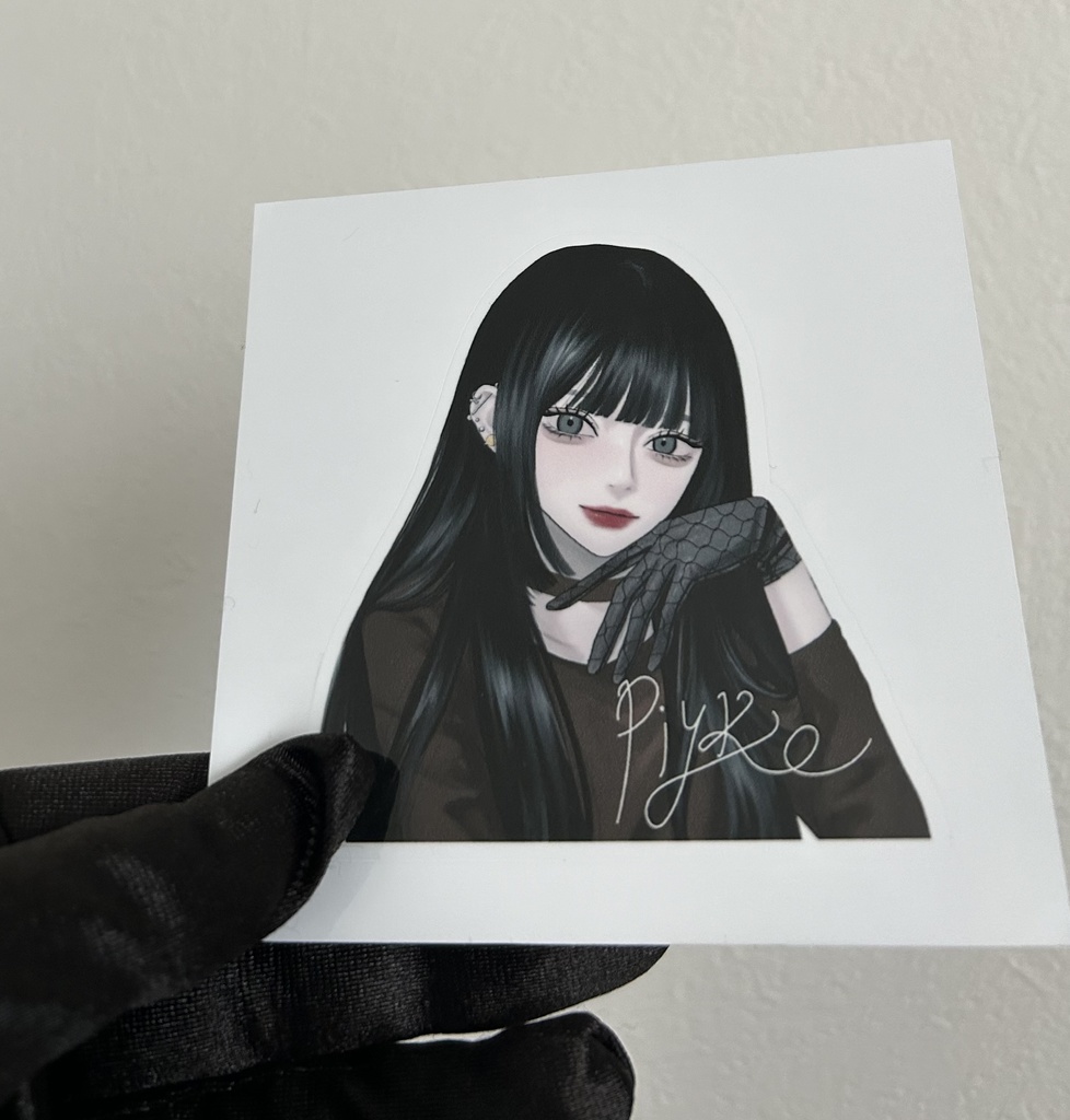 ぴよこのロゴ入りオリジナルステッカー