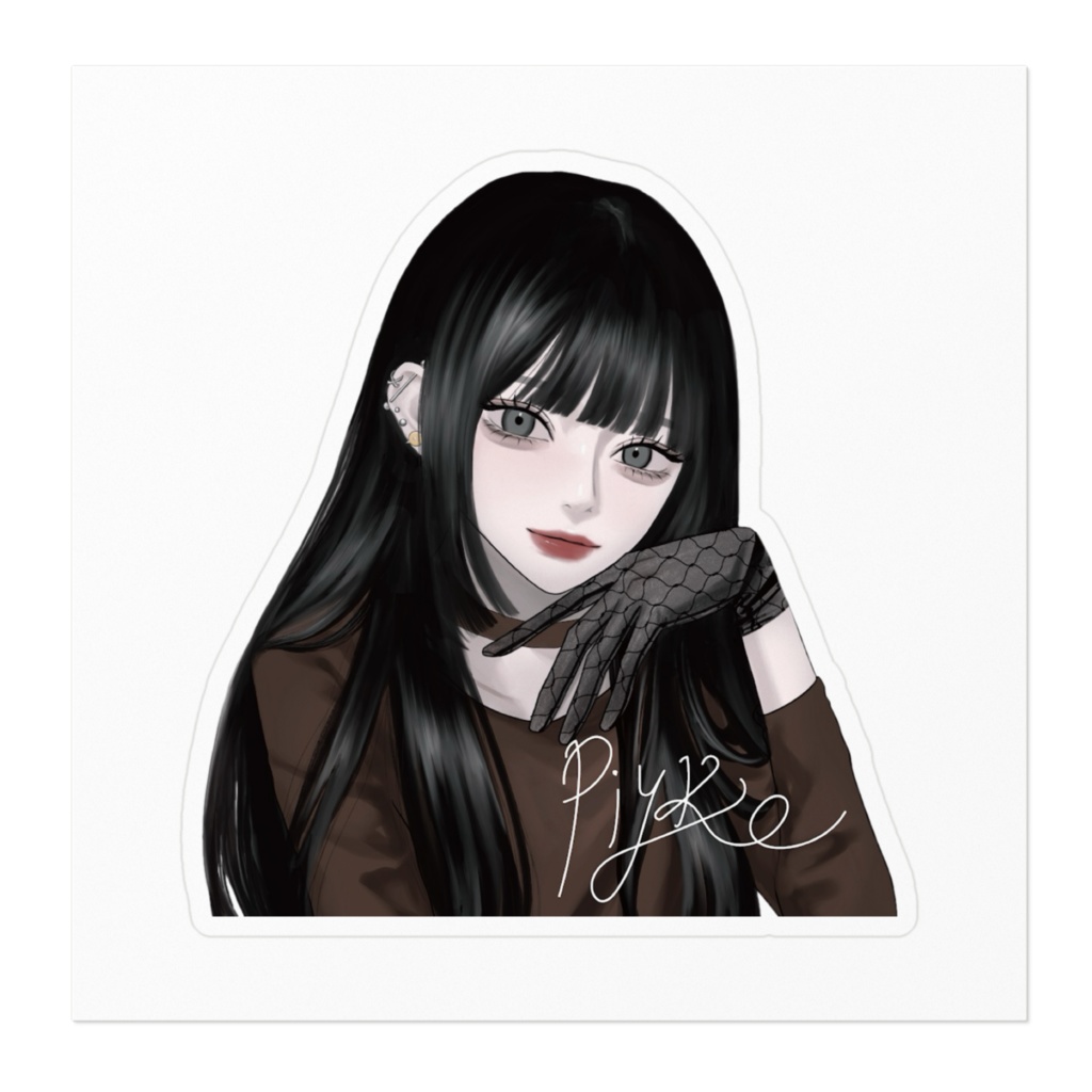 ぴよこのロゴ入りオリジナルステッカー