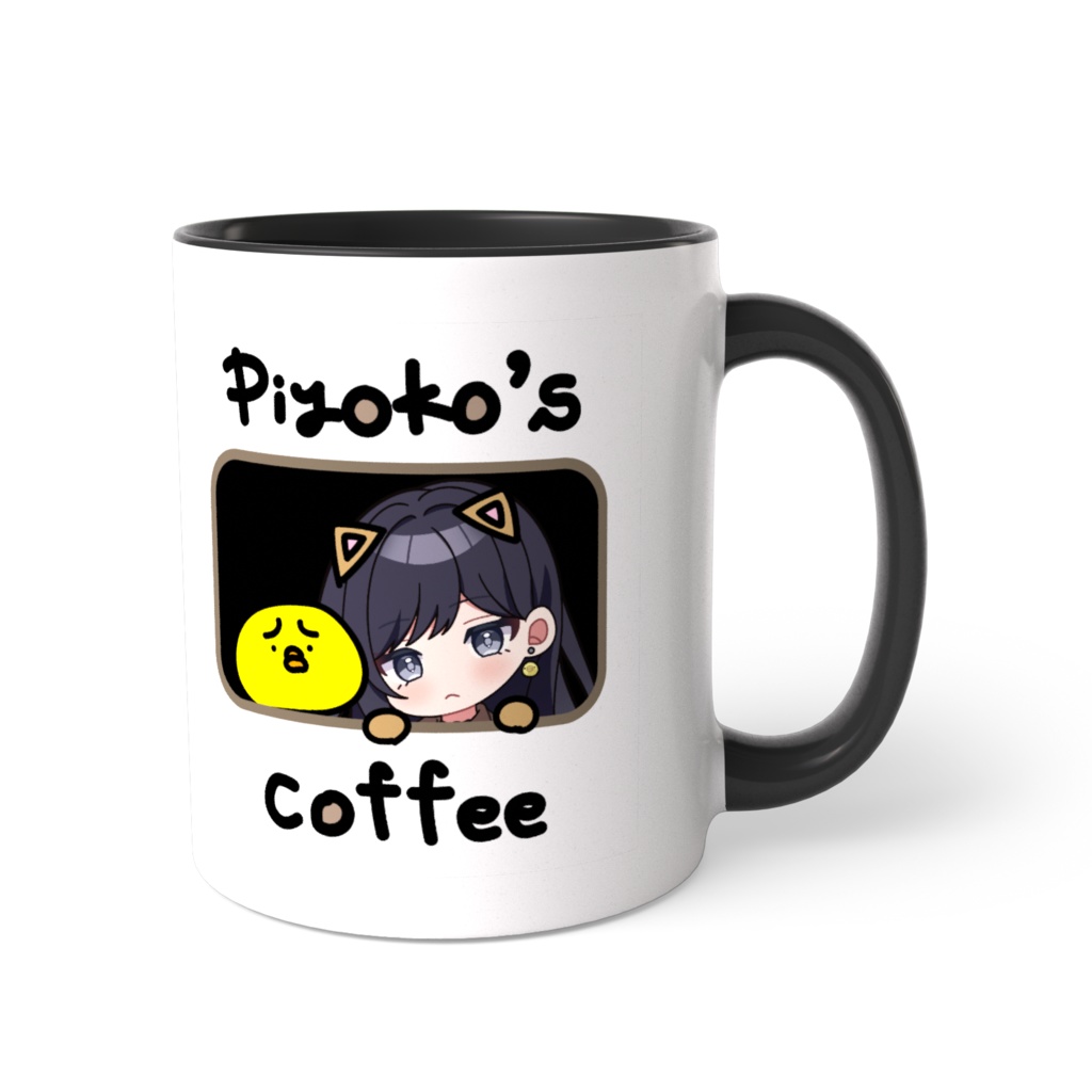 ぴよことコーヒータイムツートンカラーマグカップ