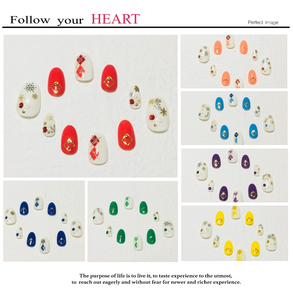 アイドリッシュセブンモチーフネイル【雪】