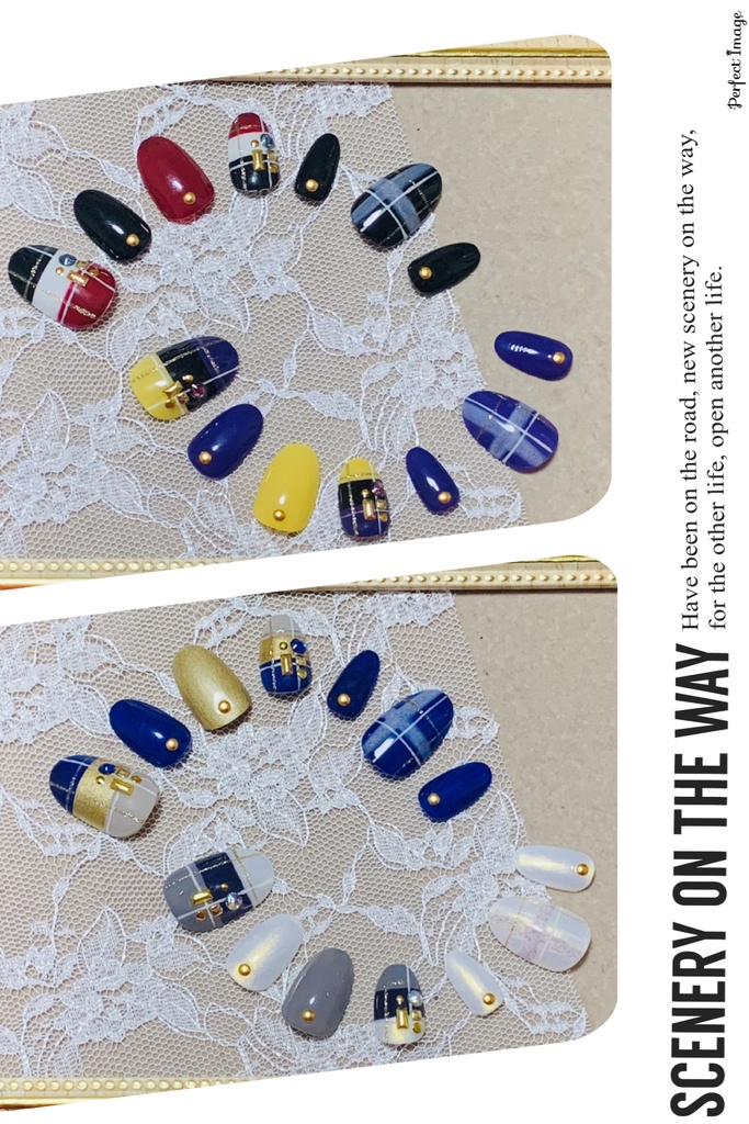 刀剣乱舞モチーフネイル【チェック】