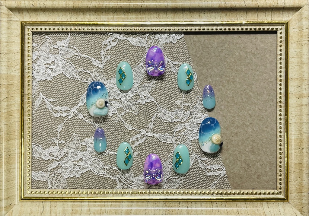 寮モチーフネイル