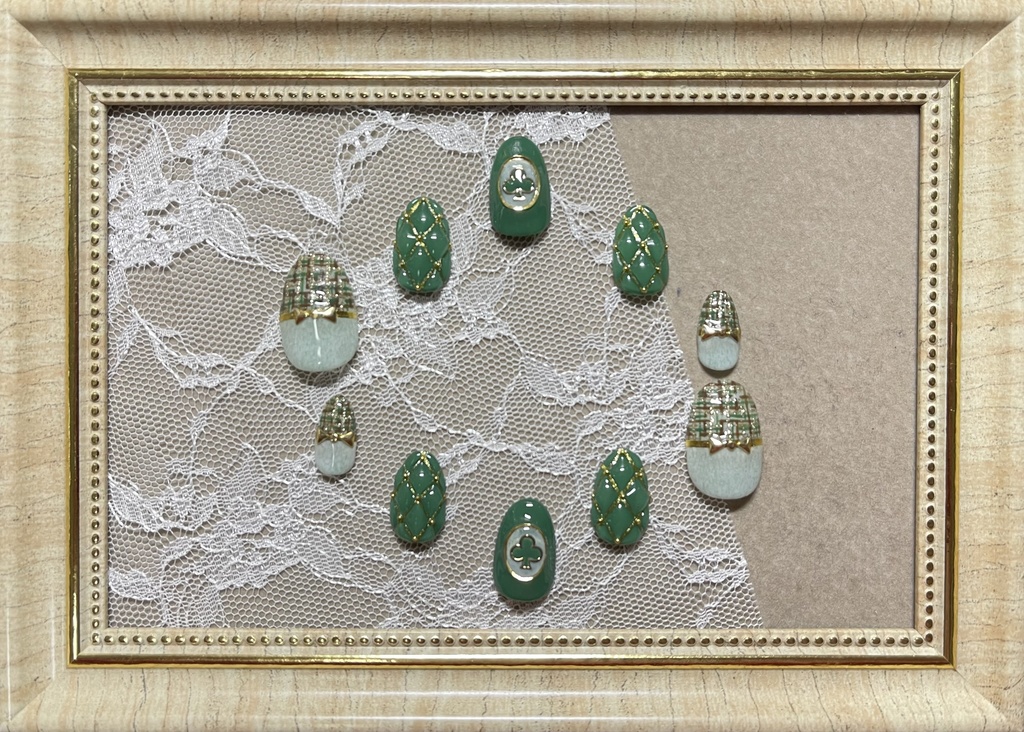 ツィードチェック×キルトネイル