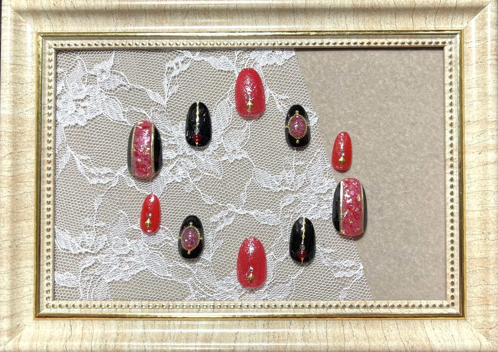 カラーモチーフネイル【シェル】