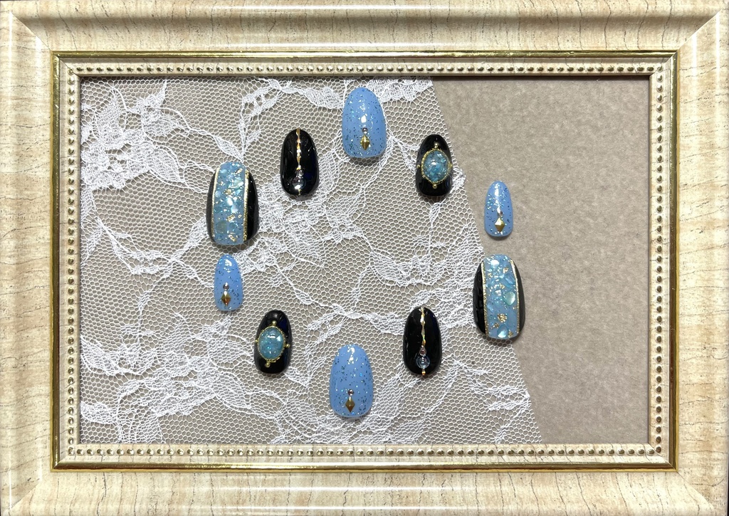 カラーモチーフネイル【シェル】