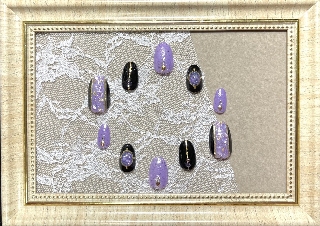 カラーモチーフネイル【シェル】