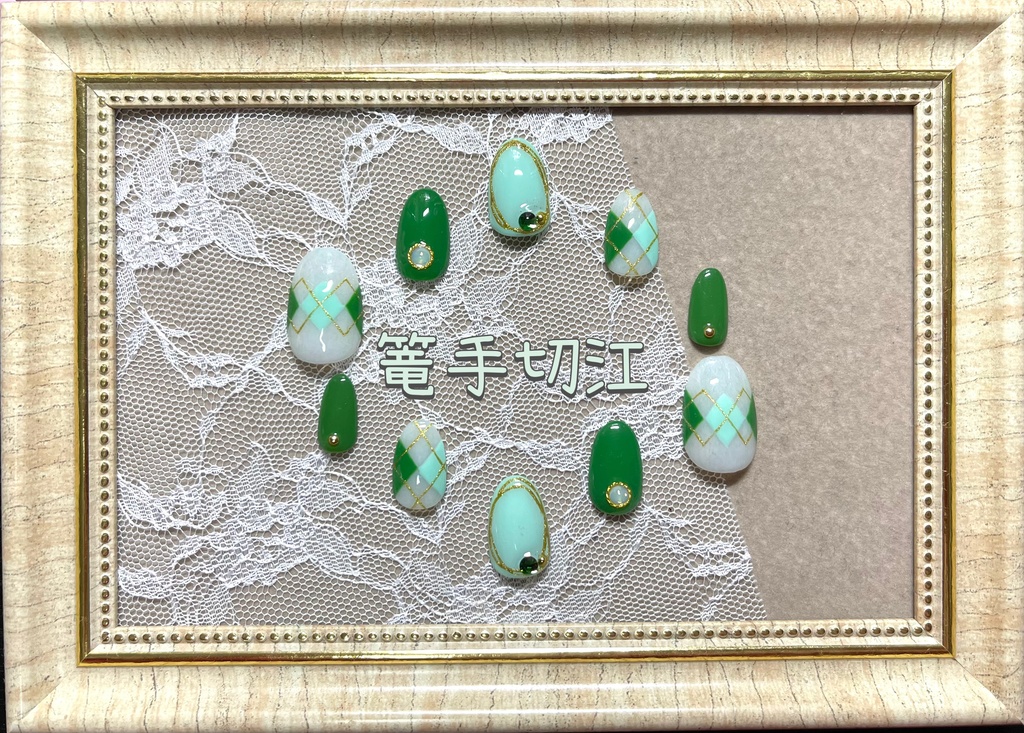 刀剣乱舞モチーフネイル【チェック】