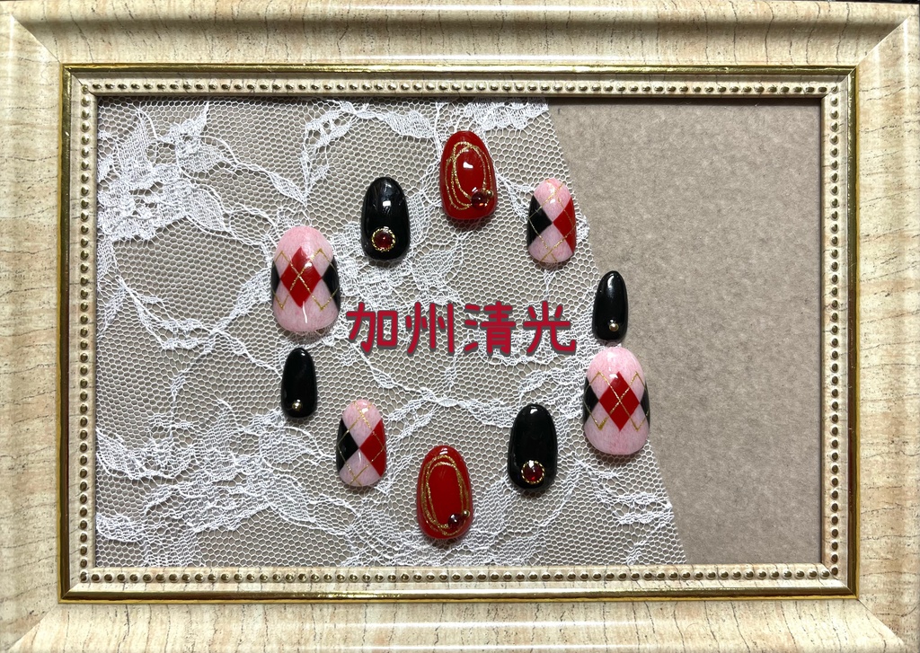 刀剣乱舞モチーフネイル【チェック】