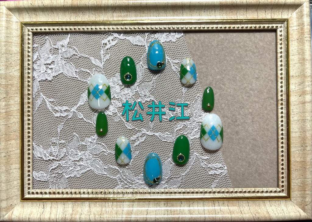 刀剣乱舞モチーフネイル【チェック】