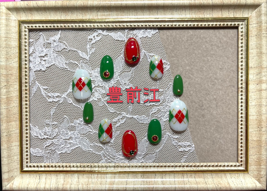 刀剣乱舞モチーフネイル【チェック】