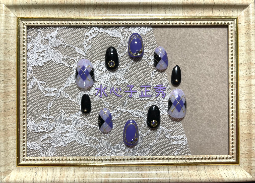 刀剣乱舞モチーフネイル【チェック】