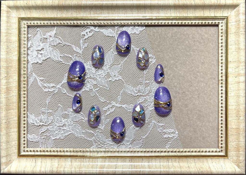 寮カラーモチーフネイル【マグネット】