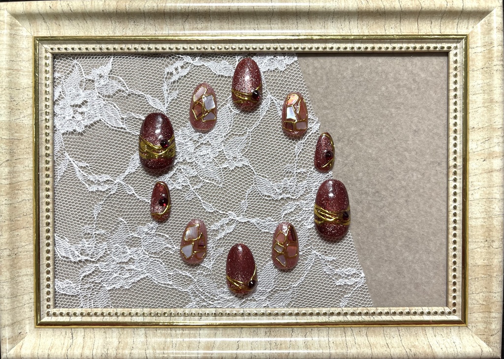 寮カラーモチーフネイル【マグネット】