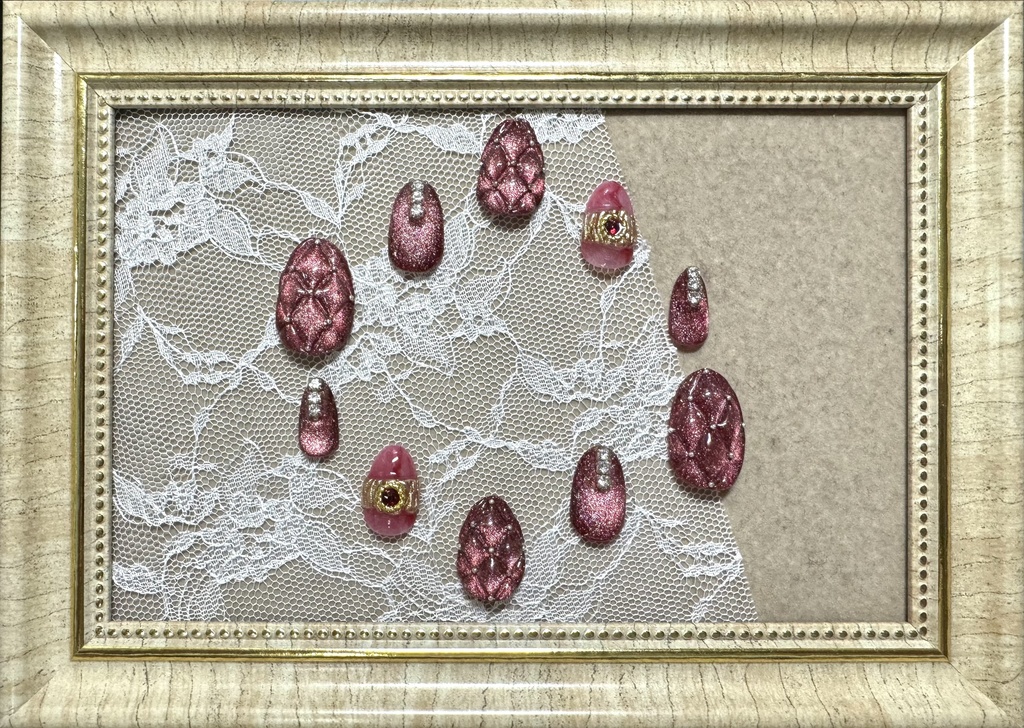 マグネット×キルトネイル【寮カラー】