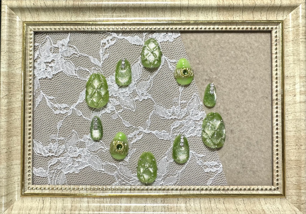 マグネット×キルトネイル【寮カラー】