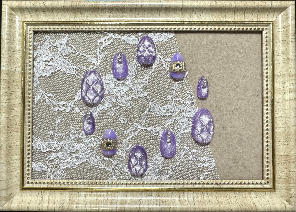 マグネット×キルトネイル【寮カラー】