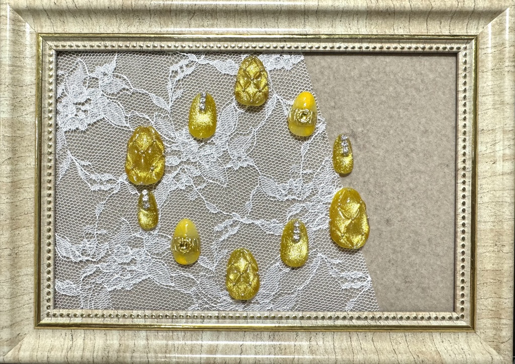 マグネット×キルトネイル【寮カラー】