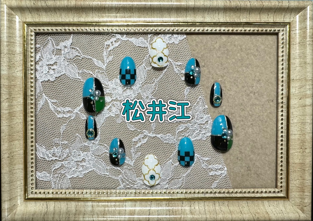 刀剣乱舞ネイル【祝九寿音曲祭モチーフ】