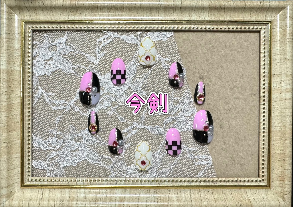 刀剣乱舞ネイル【祝九寿音曲祭モチーフ】