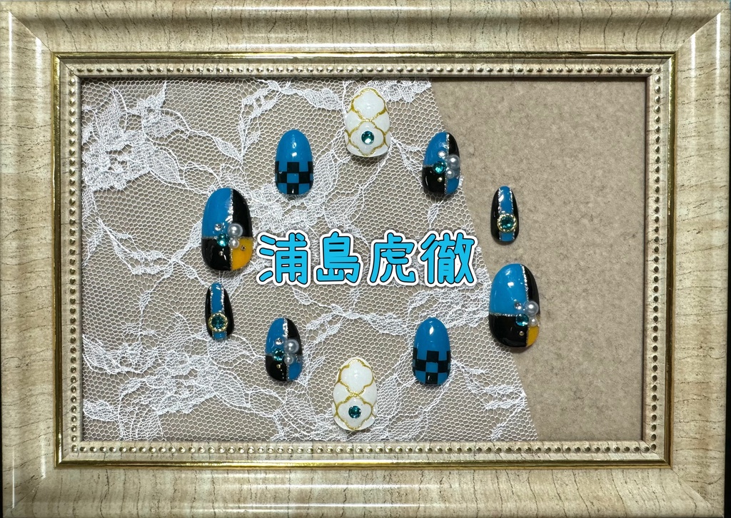 刀剣乱舞ネイル【祝九寿音曲祭モチーフ】