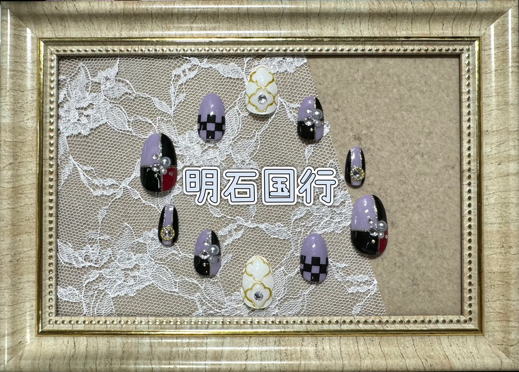 刀剣乱舞ネイル【祝九寿音曲祭モチーフ】