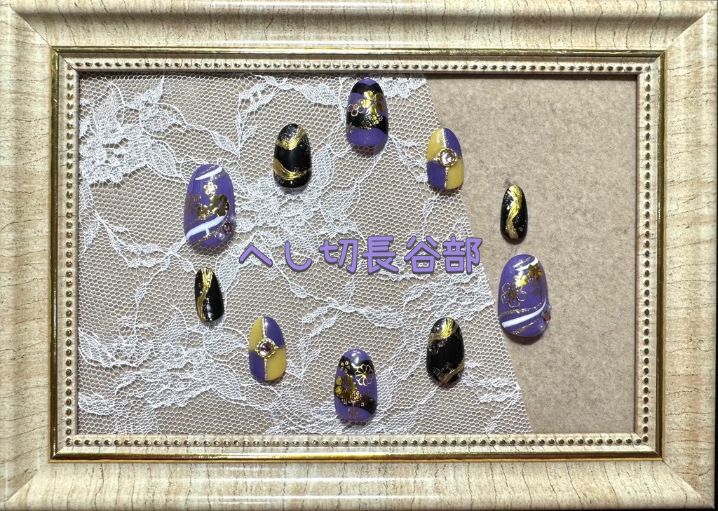 刀剣乱舞モチーフネイル【祝賀祭】