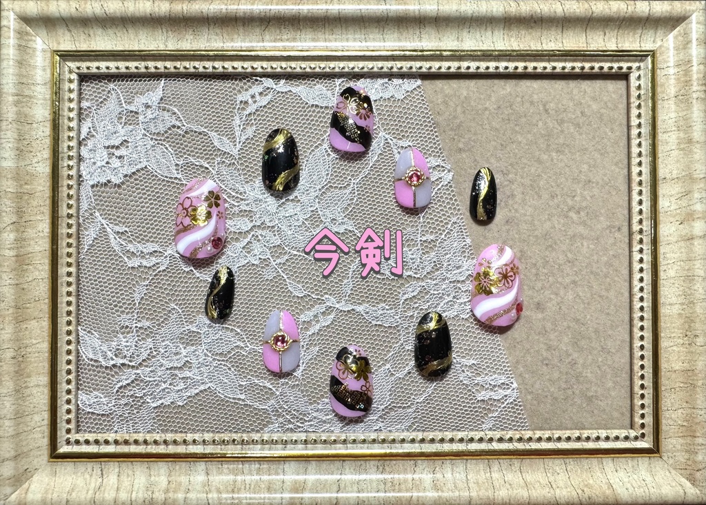 刀剣乱舞モチーフネイル【祝賀祭】