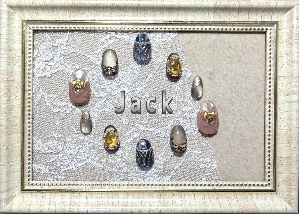 ツイステモチーフネイル【ラ・ボンボニエール】