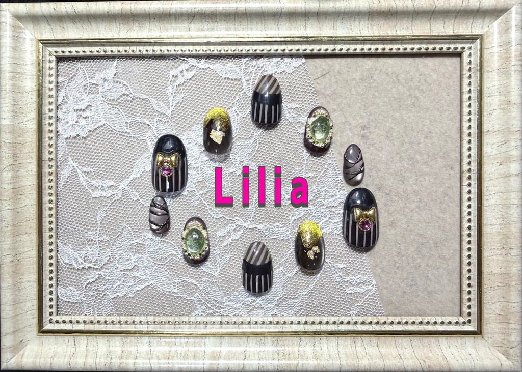 ツイステモチーフネイル【ラ・ボンボニエール】