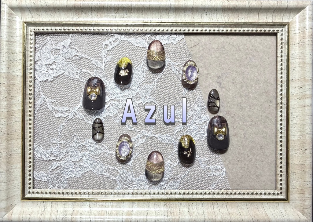 ツイステモチーフネイル【ラ・ボンボニエール】