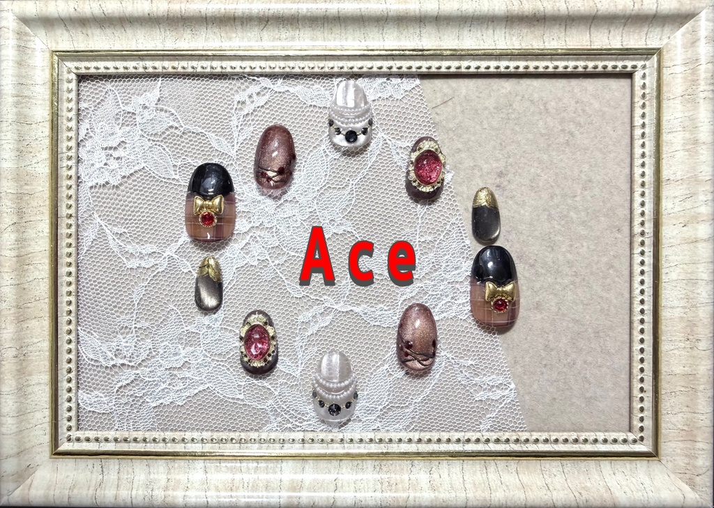 ツイステモチーフネイル【ラ・ボンボニエール】