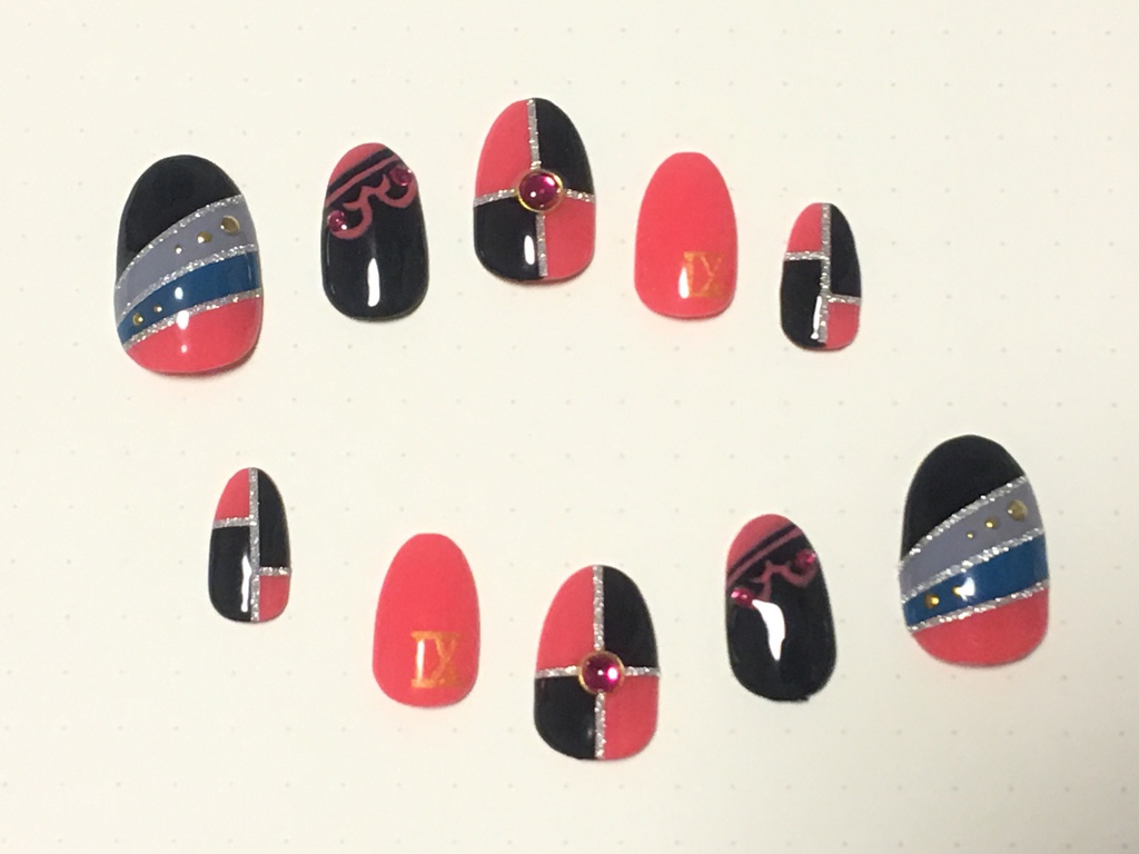 九条天 モチーフネイル